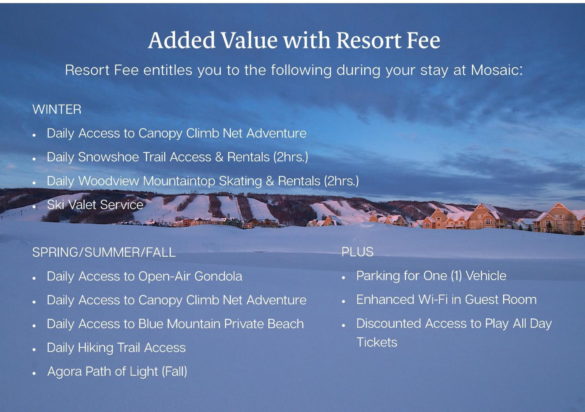 Blue Mountain Resort Mosaic Suites ブルー・マウンテンズ エクステリア 写真